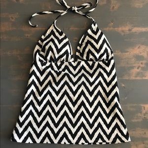 Old Navy Tankini Top Halter with Padding on Bra XS